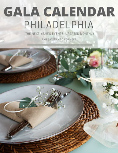 GALA CALENDAR PHILADELPHIA Annual Subscription