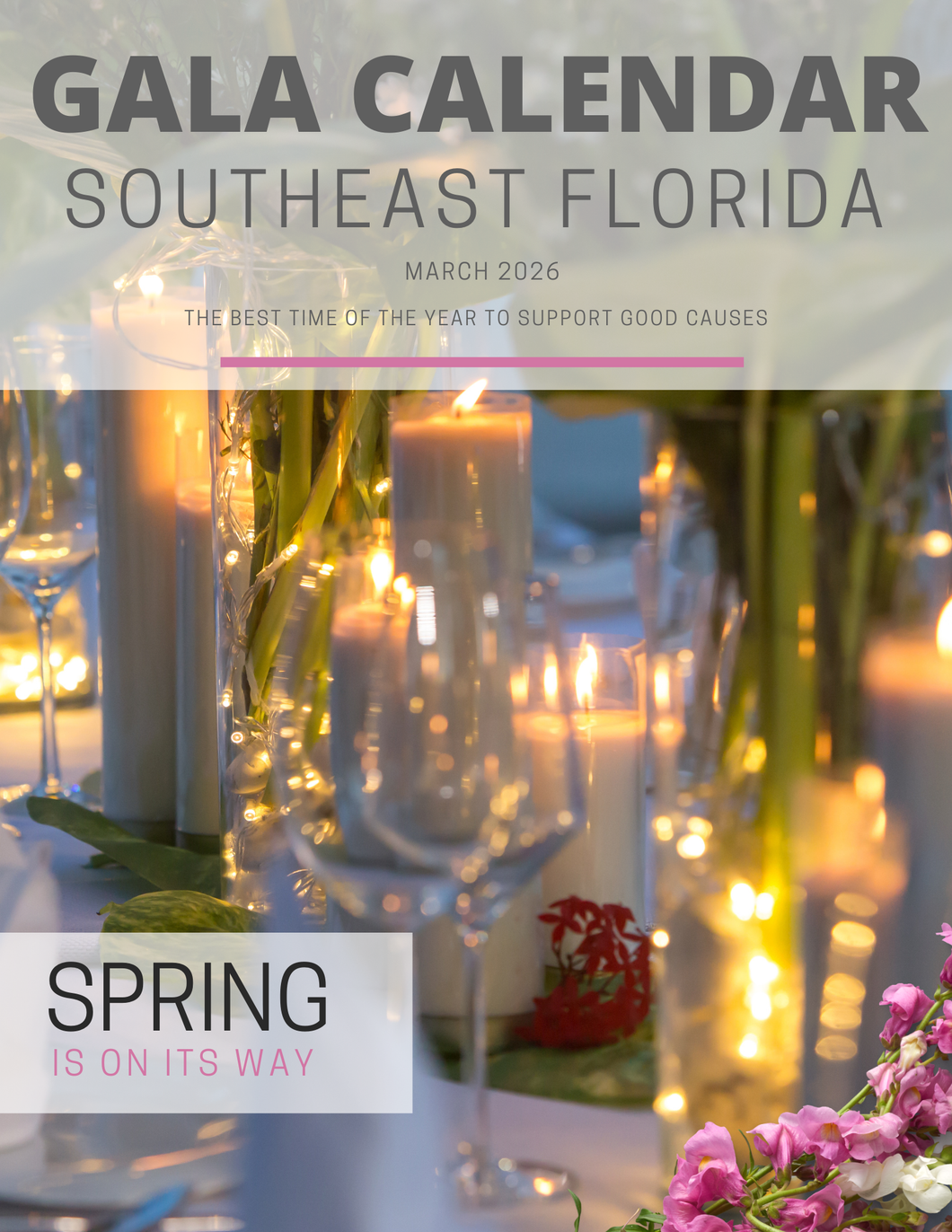 GALA CALENDAR SOUTHEAST FLORIDA / GREATER MIAMI Annual Subscription